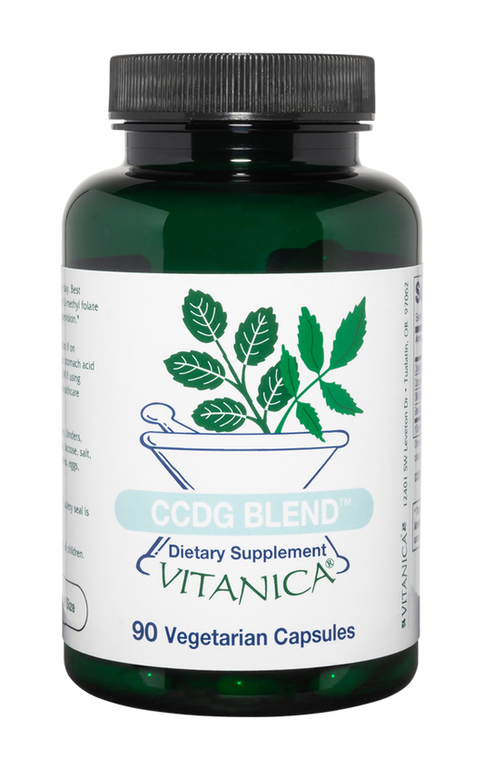 Vitanica CCDG Blend, Immune Support, DIM Supplement 200mg, Turkey Tail Mushroom, Turmeric, Green Tea, Vegan, 90 Capsules