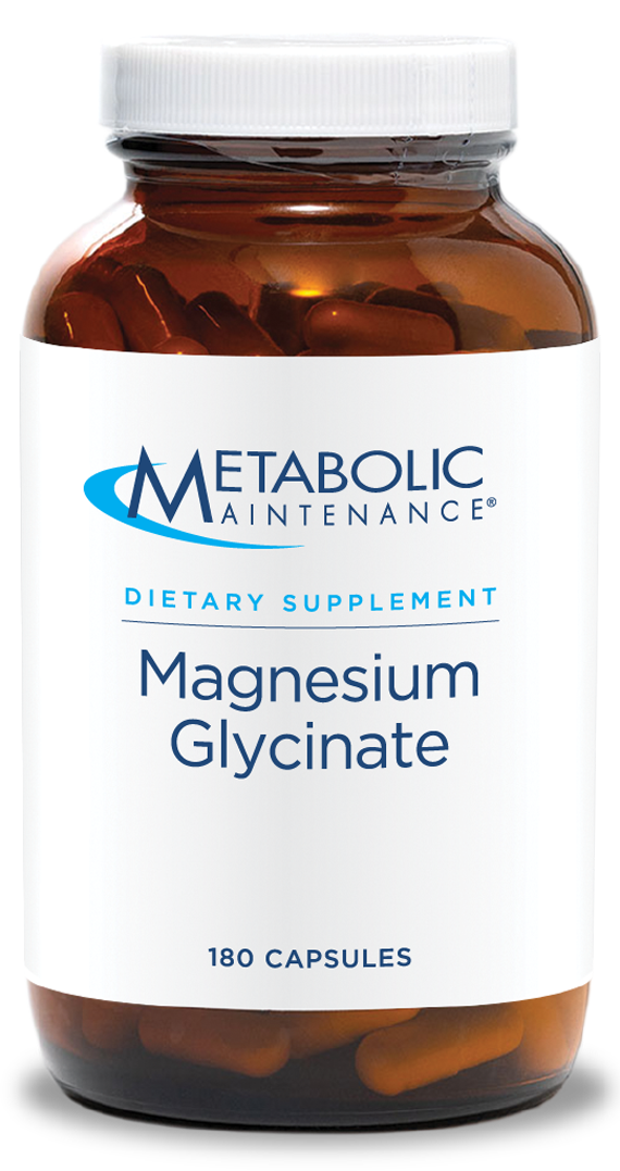 Metabolic Maintenance Magnesium Glycinate - Supports Calm, Mood, Muscle + Cardiovascular Health (180 Capsules)