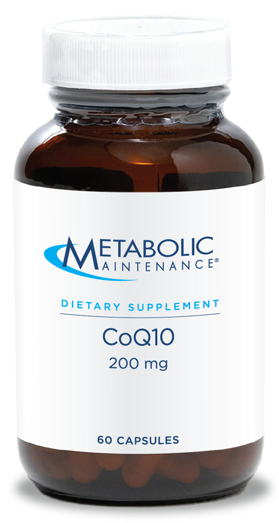 Metabolic Maintenance CoQ10 Capsules - 200 Milligrams Optimal Absorption, Energy + Cardiovascular Support (60 Capsules)