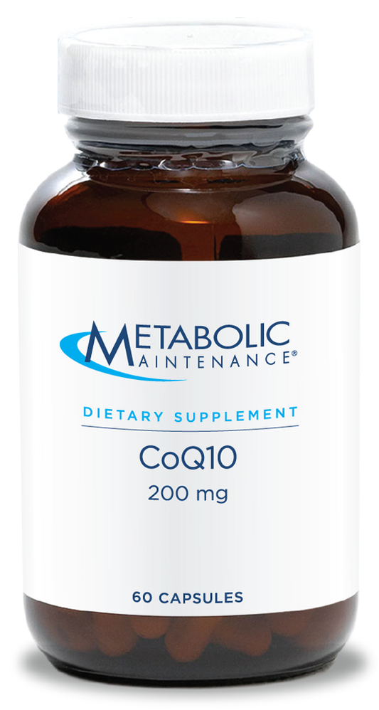 Metabolic Maintenance CoQ10 Capsules - 200 Milligrams Optimal Absorption, Energy + Cardiovascular Support (60 Capsules)