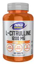 NOW Foods L-Citrulline, Extra Strength 1200 mg Tablets, 120 Count