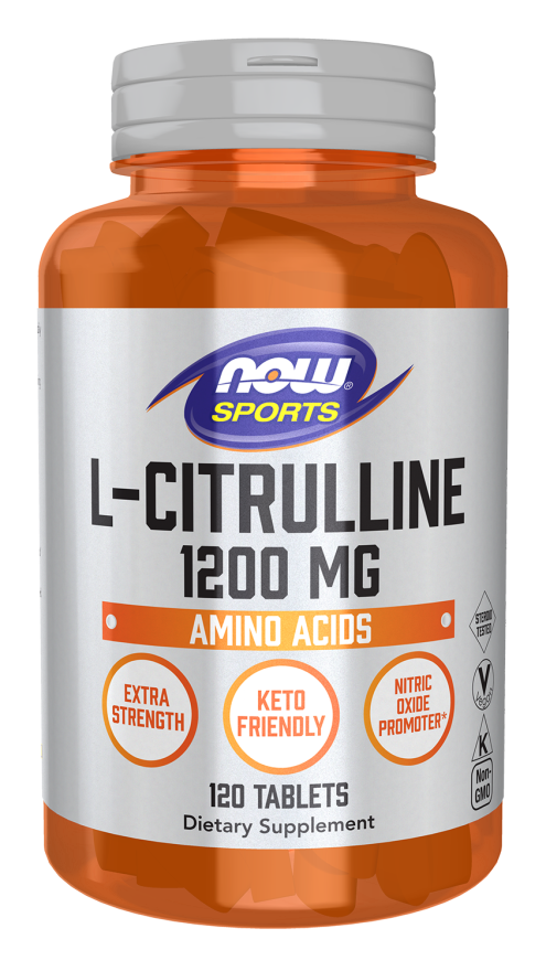 NOW Foods L-Citrulline, Extra Strength 1200 mg Tablets, 120 Count