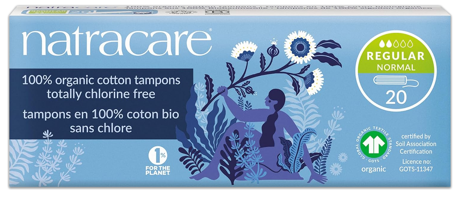 Regular Non-Applicator Organic Cotton Tampons (20 Count) - 1 Pack