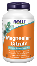 NOW Foods Magnesium Citrate Veg Capsules, 240 Count