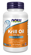 NOW Foods Krill Oil 500 mg Softgels, 120 Count