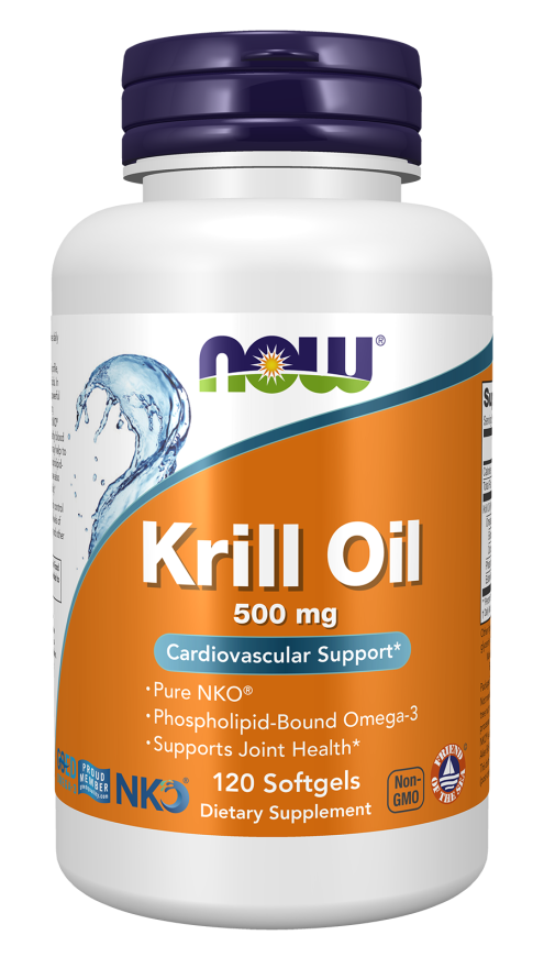 NOW Foods Krill Oil 500 mg Softgels, 120 Count
