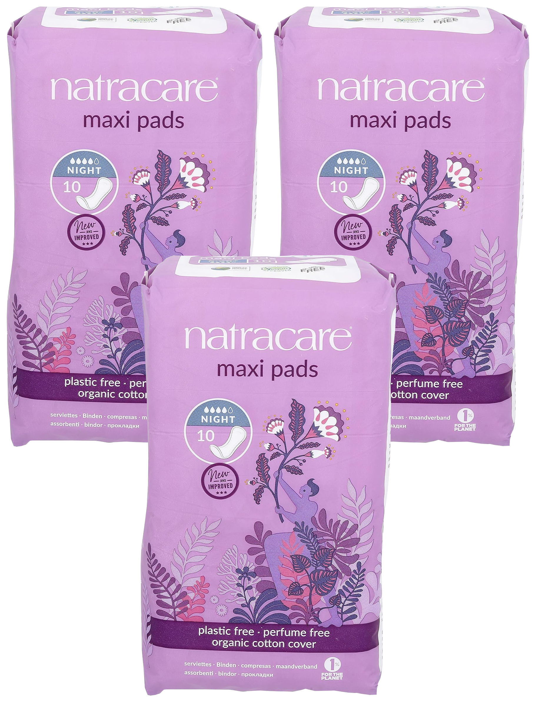 Night Time Maxi Pads - 3 Pack