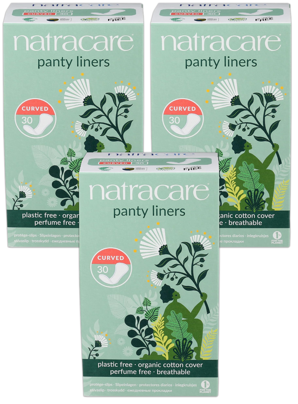 Curved Panty Liners - 3 Pack