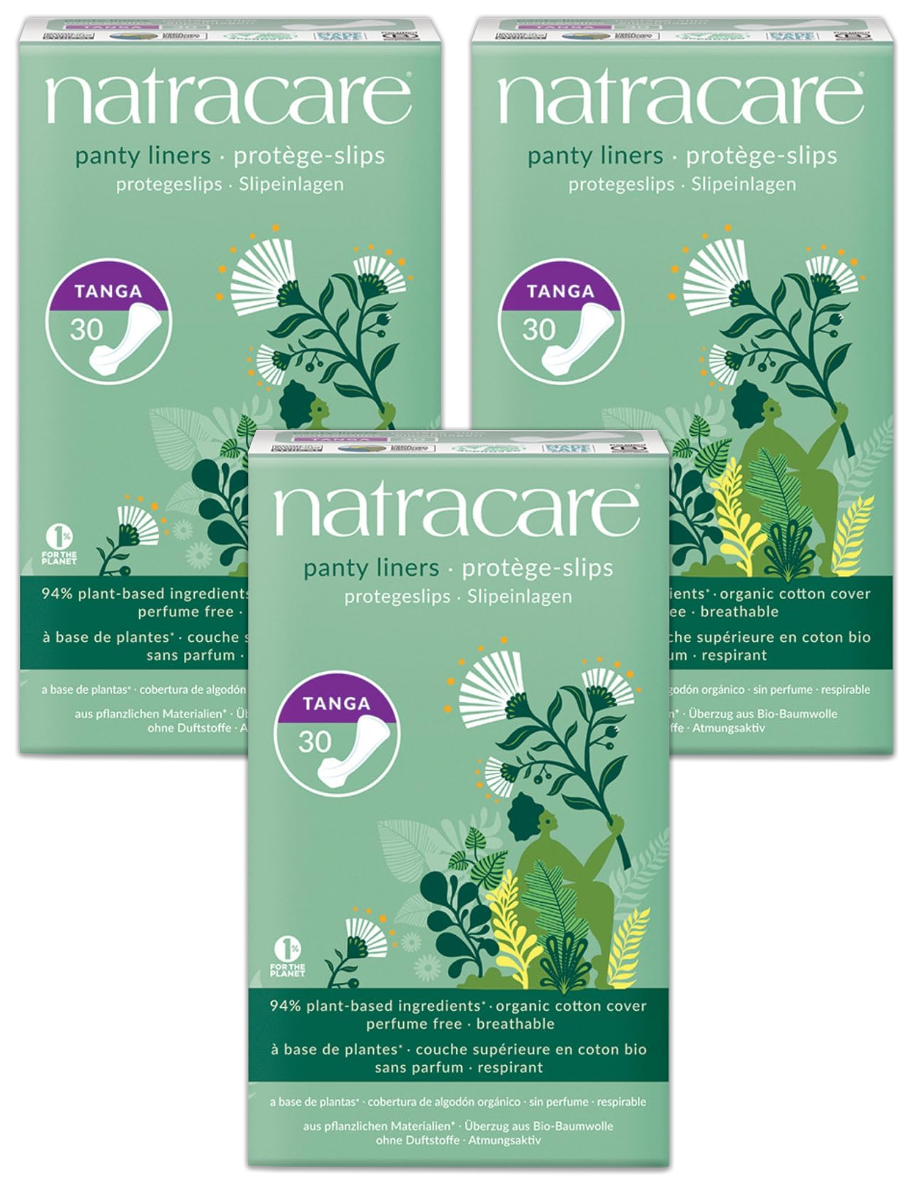 Tanga Panty Liners - 3 Pack