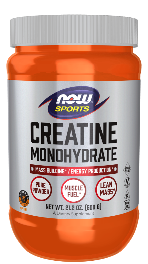 NOW Foods Creatine Monohydrate Powder, 21.2 oz. (600 g)