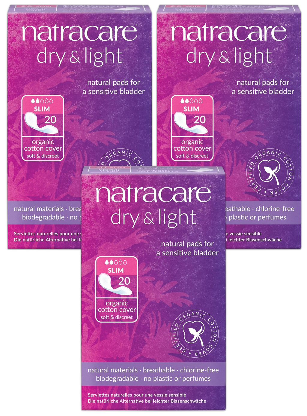 Dry & Light Slim Incontinence Pads - 3 Pack