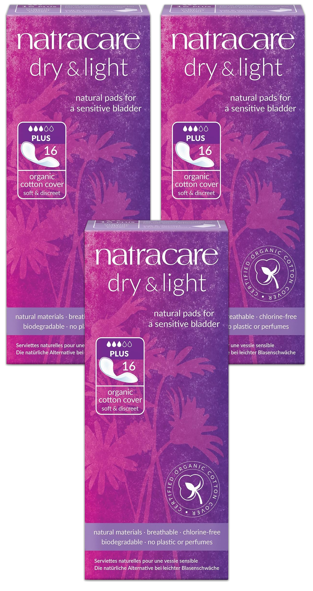 Dry & Light Plus Incontinence Pads - 3 Pack