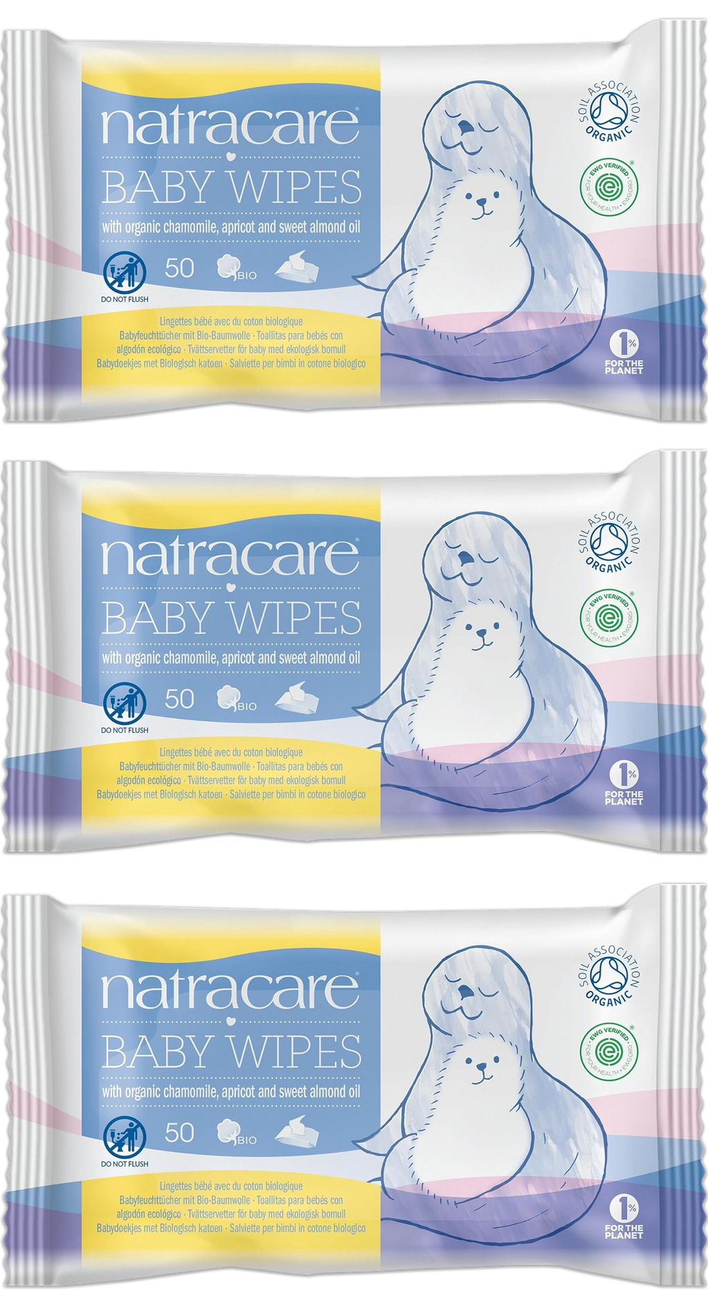 Organic Baby Wipes - 3 Pack