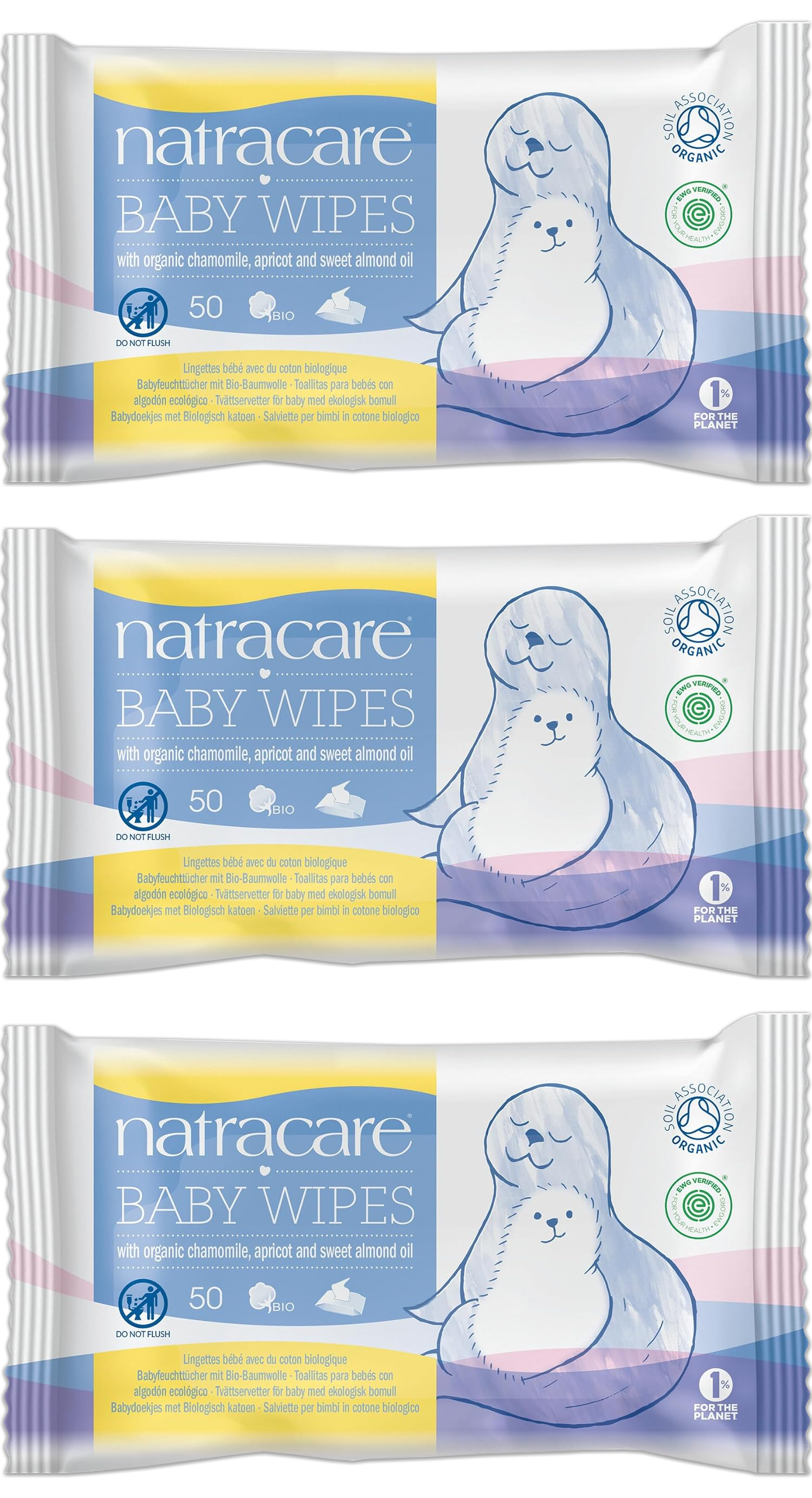 Organic Baby Wipes - 3 Pack