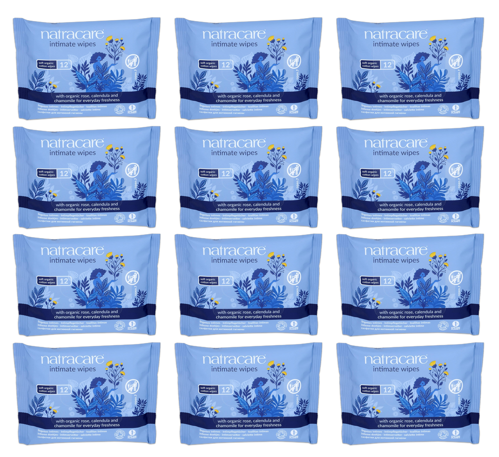 Organic Intimate Wipes - 12 Pack