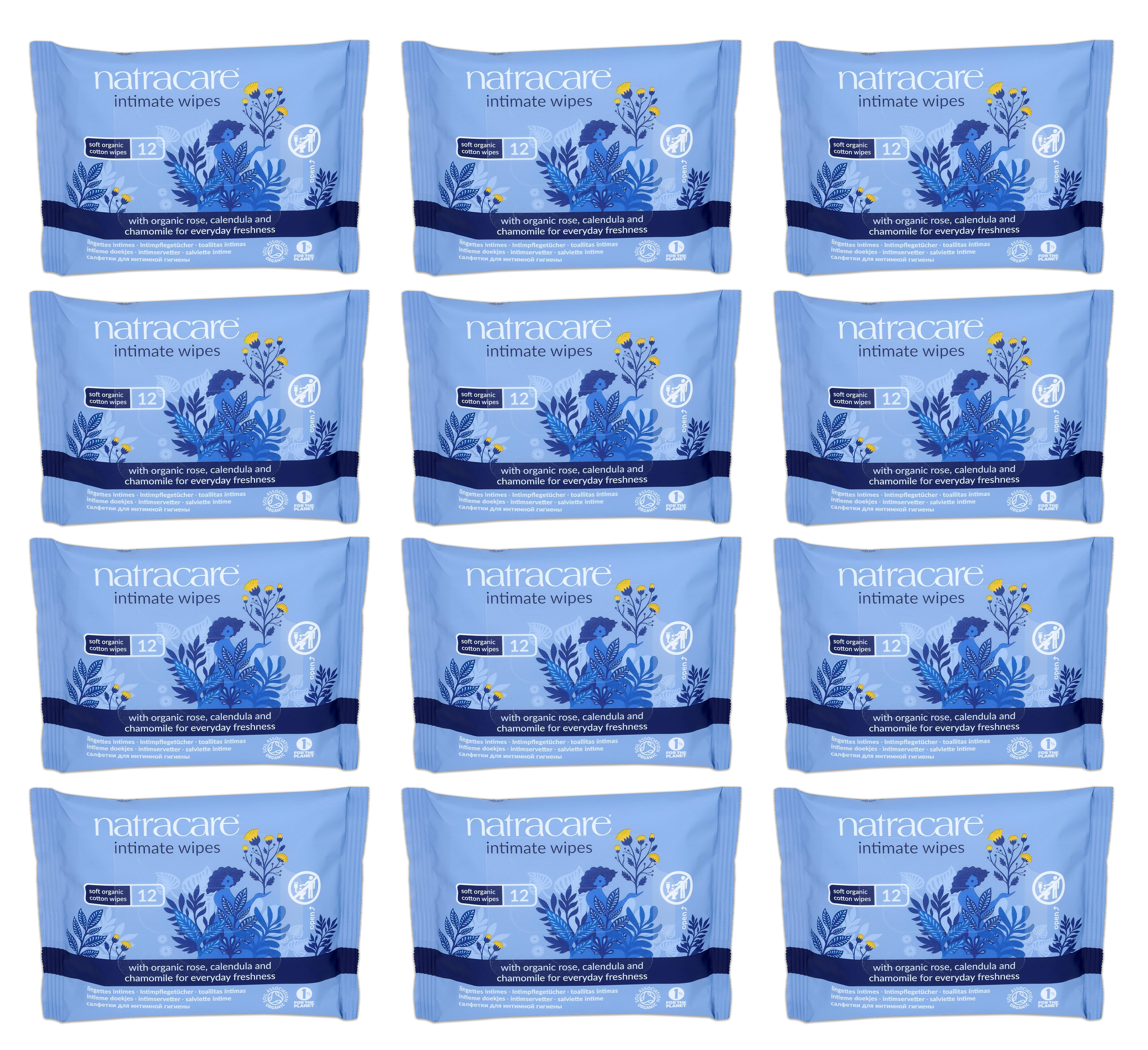 Organic Intimate Wipes - 12 Pack