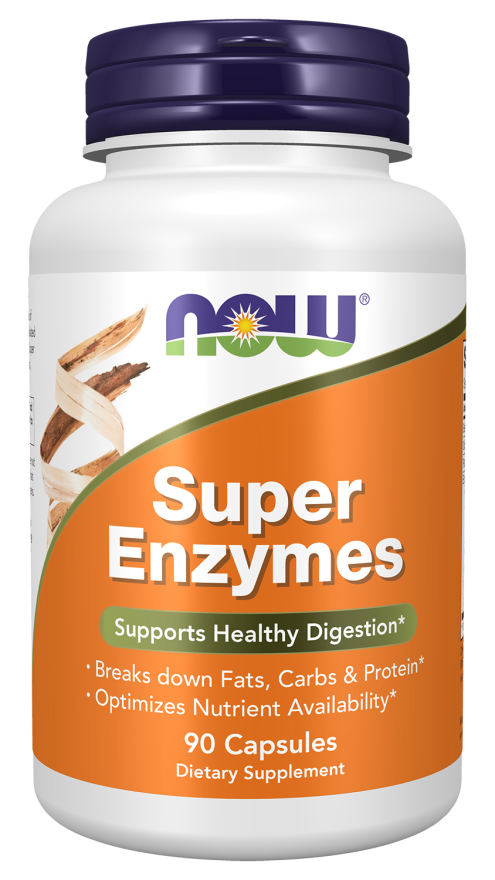 NOW Foods Super Enzymes Capsules, 90 Count