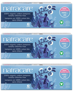 Super Plus Non-Applicator Organic Cotton Tampons - 3 Pack