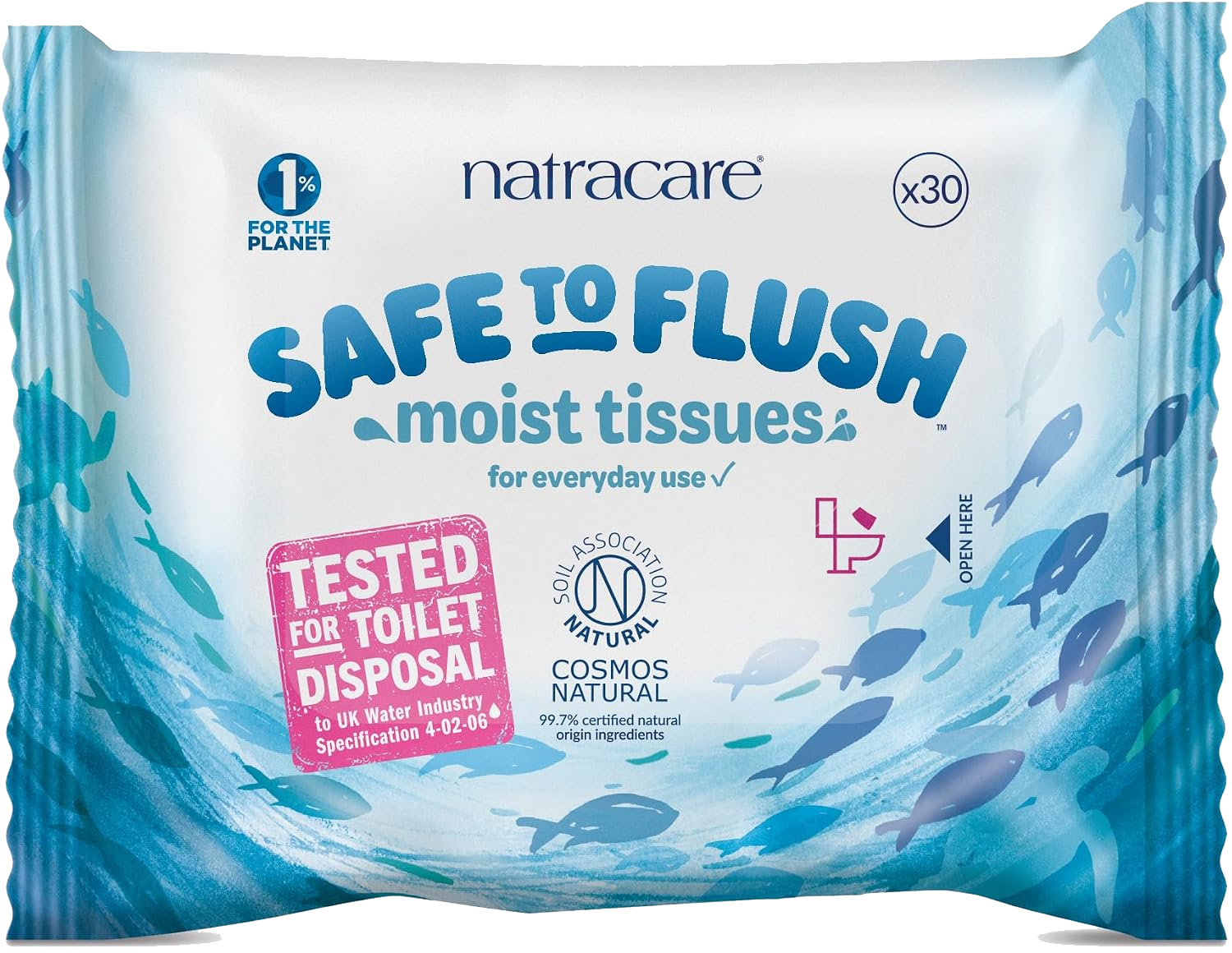 Safe to Flush Moist Tissues - 1 Pack