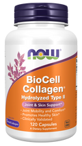 NOW Foods BioCell Collagen Hydrolyzed Type II Capsules, 120 Count