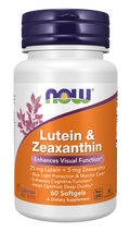NOW Foods Lutein & Zeaxanthin (Lutemax 2020) Softgels, 60 Count