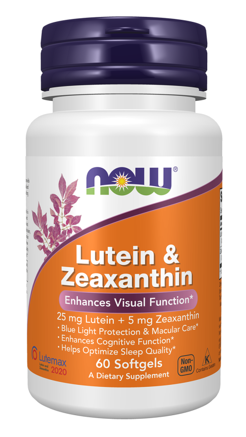 NOW Foods Lutein & Zeaxanthin (Lutemax 2020) Softgels, 60 Count