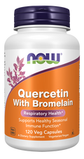NOW Foods Quercetin with Bromelain Veg Capsules, 120 Count