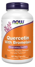 NOW Foods Quercetin with Bromelain Veg Capsules, 240 Count