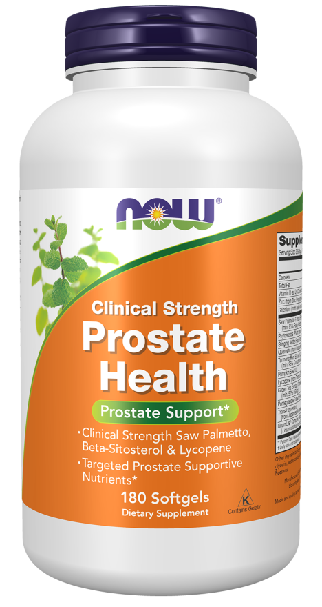 NOW Foods Prostate Health, Clinical Strength Softgels, 180 Count
