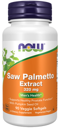 NOW Foods Saw Palmetto Extract 320 mg Veggie Softgels, 90 Count