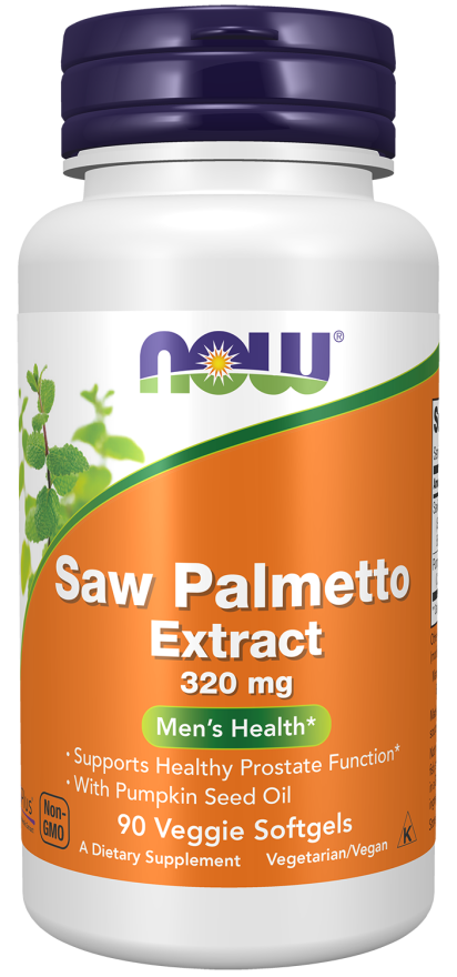 NOW Foods Saw Palmetto Extract 320 mg Veggie Softgels, 90 Count