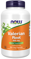 NOW Foods Valerian Root 500 mg Veg Capsules, 250 Count