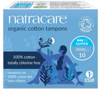 Super Non-Applicator Organic Cotton Tampons (10 Count) - 1 Pack