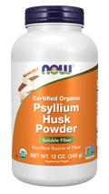 NOW Foods Psyllium Husk Powder, Organic, 12 oz.