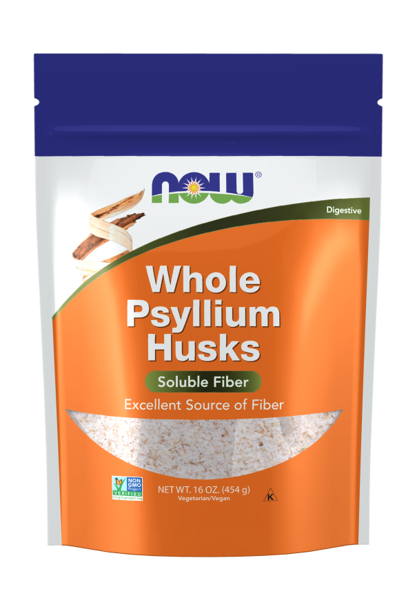 NOW Foods Psyllium Husks, Whole, 16 oz. (1 lb.)