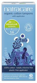 Regular Organic Cotton Tampons with Applicator - 1 Pack