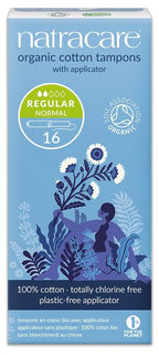 Regular Organic Cotton Tampons with Applicator - 1 Pack