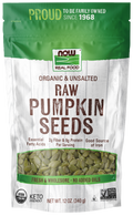 NOW Foods Pumpkin Seeds, Organic, Raw & Unsalted, 12 oz.