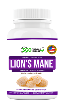 Lions Mane Supplement Capsules with Beta-glucans & Hypromellose for Cognitive System - Dietary Lion's Mane Mushroom Supplement Powder Extract to Improve Focus & Memory - 150 Veggie Mushroom Capsules